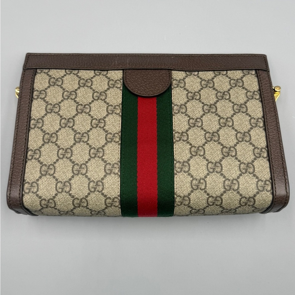 Gucci Medium GG Ophidia Clutch on Chain - Picture 3 of 11